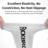 ROCKBROS Chaussettes de sport cycliste de haute qualité Chaussettes de cyclisme en coton Chaussettes de vélo de cyclisme athlétiques