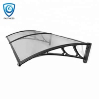 Auvent d'entrée de maison en Polycarbonate Offre Spéciale, auvent de soleil, porte transparente, pare-soleil, auvent, gouttière