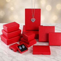 Boîte d'emballage rigide personnalisée multi-tailles pour colliers, boucles d'oreilles et bijoux, avec insert, idéale pour cadeaux de demoiselles d'honneur (vente en gros)