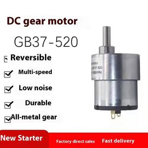 มอเตอร์เกียร์ไมโคร DC รุ่น JGB37-520 12V/24V สำหรับควบคุมความเร็วรถยนต์ขนาดเล็ก ชิ้นส่วนอิเล็กทรอนิกส์ มอเตอร์ขนาดเล็ก 520 - Product Image 2