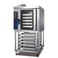 Four de boulangerie commercial 5 8 10 12 16 plateaux four à convection à vapeur de cuisson électrique industriel pour biscuit à tarte au pain avec CE