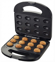 Mini gaufrier électrique WndSeven à 12 trous avec plaques antiadhésives pour usage domestique