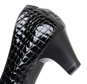 Zapatos de Tacón Medio de Charol para Mujer, Cómodos, con Punta en Pico, Diseño Transpirable y Suave para Verano y Otoño - Product Image 6