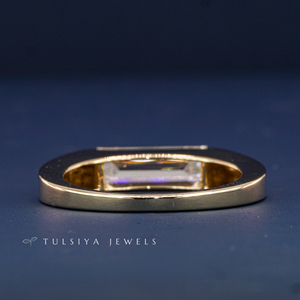 14K Gold Lab Grown Diamond <b>Ring</b> <b>for</b> <b>Men</b> Luxury Synthetic Diamond Wedding Band Statement <b>Ring</b> Modern High End <b>Men</b> Jewelry - Product Image 4