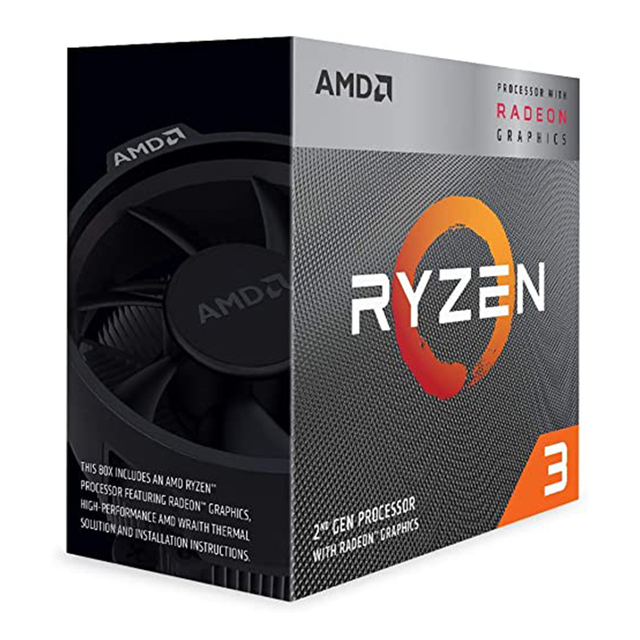 AMD Ryzen 3 4300G OEM CPU with Socket AM4 3200 MHz Frequency 4 Core Radeon Vega Graphics Processor Support AM4 Motherboard