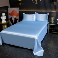 100% drap plat en soie de mûrier confortable haut en soie naturelle drap de lit ajusté hôpital de mariage utilisation personnalisable usine directe