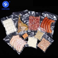 Sac d'emballage alimentaire sous vide en plastique PE transparent gaufré personnalisé, thermoscellable, en nylon, vente chaude 2026