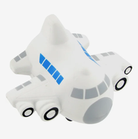 Jouet anti-stress en forme d'avion personnalisé pour cadeau promotionnel, logo d'entreprise imprimé, petit avion moelleux, jouets sensoriels