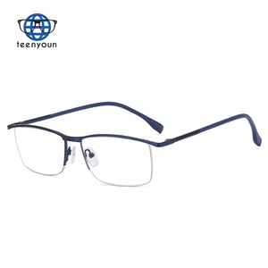 Teenyoun en Stock femmes mode diamant lunettes cadres demi-cadre bleu lumière bloquant lunettes <span class=keywords><strong>pour</strong></span> femmes en gros - Product Image 4