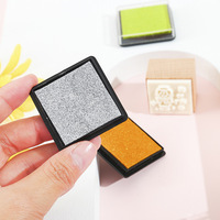 Offre Spéciale : Tampon encreur pour empreintes digitales 4x4 cm, 20 couleurs, mini tampon carré et tampon encreur pour loisirs créatifs