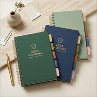 Agenda personnalisé sur mesure, planificateur mensuel et hebdomadaire, journal inspirant, reliure spirale, couverture en papier, 80 feuilles, carnet