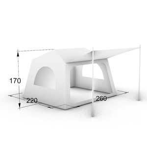 Suite de glamping gonflable luxueuse et spacieuse avec <span class=keywords><strong>jacuzzi</strong></span> privé et salon pour une relaxation ultime en plein air - Product Image 4