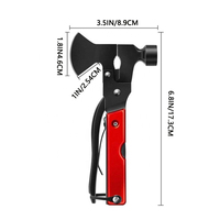 Marteau à tête fendue multifonctionnel en aluminium de haute qualité pour camping, survie, chasse, bricolage, OEM