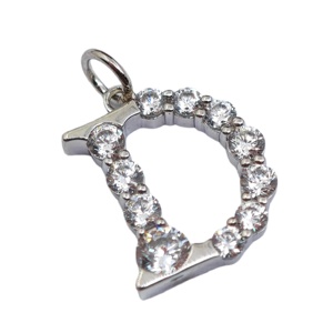 Collar con colgante de letra en plata 925 de UM Jewelry Classic para mujeres, niños, aniversarios, regalos de boda y ocasiones festivas. - Product Image 4