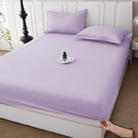 Protège-matelas moderne en coton brossé jetable, housse de lit anti-poussière, couleur unie, simple/double, fabriqué au Vietnam