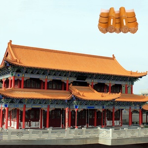 Materiales para Techos de Gazebos Estilo Chino, <span class=keywords><strong>Pabellón</strong></span> del Templo Shaolin con Tejas de Techo Esmaltadas - Product Image 2