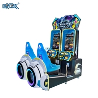 Machine de Jeu de Course Simulateur Arcade Vidéo Outrun Électronique à Monnayeur pour Enfants 2 Joueurs