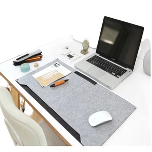 Todo o Tamanho Cor Logotipo Personalizado Grande Duplo Dual-sided Dobrável Dobrável Computador Cortiça PU PVC Leather Wool Felt Desk Mat Pad - Product Image 1
