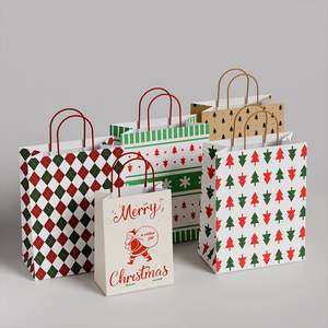 Customized Brown <b>Craft</b> Kraft Paper Bag for Takeaway Food & Gifts Durable Classic Style with Own Logo Print for Promotions - Product Image 2