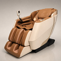 Silla de Masaje Corporal Completa Multifuncional de Lujo, Directo de Fábrica en China, Eléctrica, Shiatsu, Reclinable, con Calor y Gravedad Cero para Uso Doméstico