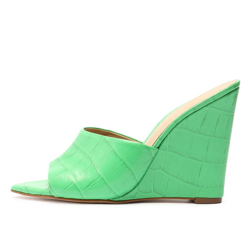 Wedge Sandals Wedge Heel Mules Pointed