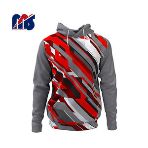 เสื้อสวมหัวสำหรับผู้ชายผ้าคอตตอนโพลีเอสเตอร์พิมพ์ลายโลโก้แบบกำหนดเอง - Product Image 1