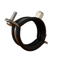 Collier de serrage réglable en acier inoxydable pour tuyau avec joint en caoutchouc EPDM (en pouces)