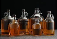 Grande bouteille de vin rouge de Californie vide, en verre épaissi, scellée, pour brassage maison, distribution de médicaments ou de vin blanc