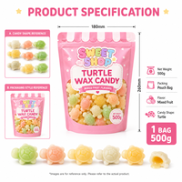 Bonbons en cire amusants pour enfants, en forme d'animaux, 500g, bonbons liquides à la tortue, bonbons en cire à mâcher en bouteille