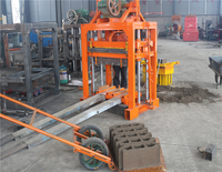 Petite semi automatique QT 4-40 bloc de béton faisant la machine