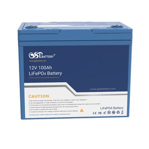 Batterie au lithium fer phosphate GSP 1280Wh 12V 100Ah avec système de gestion intégré pour générateur hors réseau, cabine, yacht, véhicule, et alimentation de secours - Product Image 1