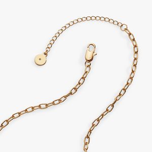 Collar de Cadena de Eslabones de Acero Inoxidable Chapado en Oro con Circonita de Alta Calidad ZSZL para Mujer, Estilo Vaquera Cósmica, para Aniversario - Product Image 6