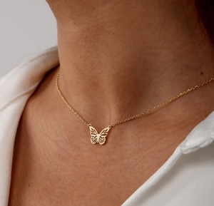 Gioielli Personalizzati in Acciaio Inossidabile Design Farfalla Esra Brekelmans Gioielli Vuoti all'Ingrosso - Product Image 1