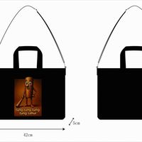 Kustom Logo hitam tas tangan wanita katun kanvas tas selempang kustom logo tas Tote untuk wanita