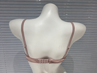 Soutien-gorge push-up personnalisé pour femme, imprimé cœur, sexy, décolleté plongeant, sans couture, rembourré, à armatures, lingerie OEM ODM en gros