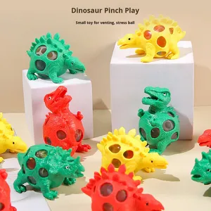 Creative Sensory Fidget Toy Stress Relief Dinosaur Grape <b>Ball</b> <b>Squeeze</b> Colorful Bead Vent <b>Ball</b> Prank Toy for Children Plastic - Product Image 3
