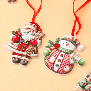 Ornements <span class=keywords><strong>de</strong></span> Noël personnalisés en résine 2026 : Pendentifs suspendus Père Noël, Bonhomme <span class=keywords><strong>de</strong></span> neige, Renne, Ange pour sapin <span class=keywords><strong>de</strong></span> Noël, idéaux pour les fêtes et la décoration intérieure - Product Image 4