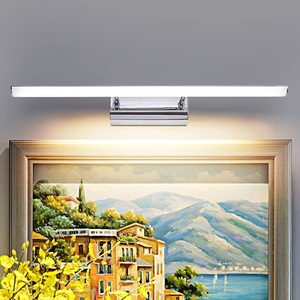 Modern Design <b>LED</b> Wall-Mounted Mirror <b>Vanity</b> Lamp IP44 Rated for Home Bathroom Living Room Bedroom Hotel Use Chrome Shade - Product Image 1