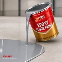 Revêtement de sol hybride en polyuréthane époxy résistant aux intempéries Yuhong pour les parkings extérieurs et les allées industrielles
