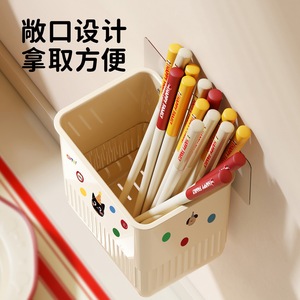 Wall Mounted Kitchen Storage Box With Drainage For Utensils And Chopsticks Rectangle Shape Multipurpose Hanging Organizer - Product Image 3
