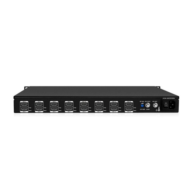 SKD161X CATV Headend System 16 Channel Analog Frequency Modulator 16 HD Input 1 RF Output DK, DI, BG, NTSC 16 Channel Modulator