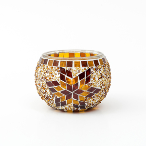 Porte-bougie en verre mosaïque romantique fait à la main pour fête, dîner, Bar, Restaurant, décoration de la maison - Product Image 6