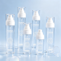 Bouteilles transparentes en PET de 60/80/100/120/130/150 ml pour brume corporelle, spray fixateur de maquillage, lotion/shampooing, avec logo personnalisé, pour soins de la peau
