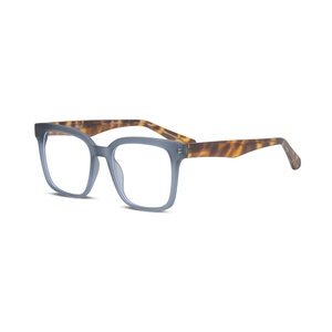 2025 nuevas monturas de gafas cuadradas <span class=keywords><strong>Retro</strong></span> de moda TR90 CP núcleo de Metal Anti luz azul montura de gafas ópticas - Product Image 6