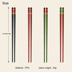 <span class=keywords><strong>Palillos</strong></span> personalizados duraderos resistentes al calor antibacterianos resistentes al moho PPS con logotipo - Product Image 5