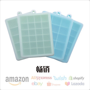Bandeja de silicona para cubitos de hielo Lihefeng, 15 y 24 compartimentos con tapa, para gelatina, chocolate, hielo, congelación rápida - Product Image 4