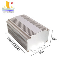 Profilés industriels en alliage d'aluminium Boîtier de contrôle anodisé pour mini PC avec boîtier d'instrument pour tout le corps
