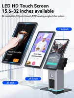 Kiosco de Pago Autoservicio Todo en Uno con Pantalla Táctil de 21.5 Pulgadas para Restaurantes de Comida Rápida, Precio de Fábrica OEM de USW, Escáner de Código QR