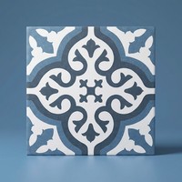 Azulejo Decorativo Clásico de Londres, 12x12 Pulgadas, para Piso y Pared
