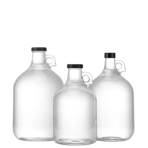 En stock, bouteille de vin, de vodka ou de <span class=keywords><strong>whisky</strong></span> en verre transparent de Californie réutilisable avec poignée pour le vin, 50 ml, 100 ml, 1 L, 1,5 L, 2 L, 2,5 L, 3 L, 4 L, 5 L - Product Image 2